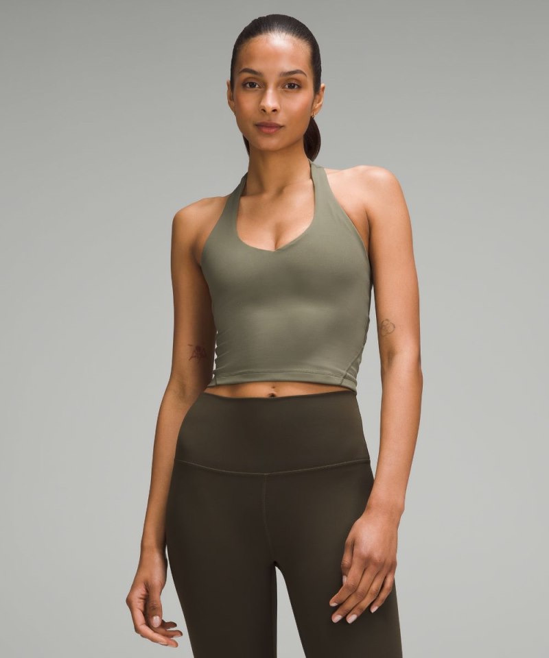 Lululemon | Women's Align Halter Tank Top Army Green