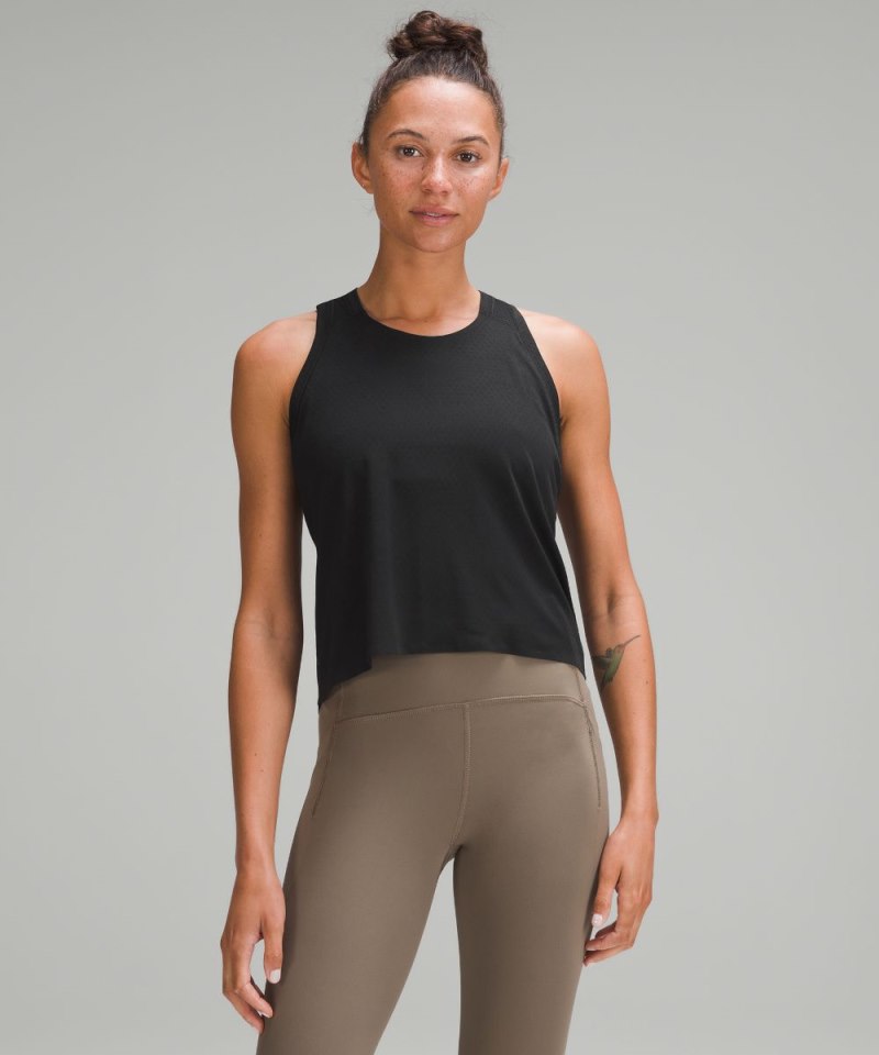 Lululemon | Women's Fast and Free Race Length Tank Top Black