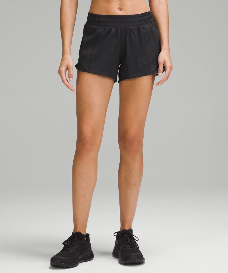 Lululemon | Women's Hotty Hot Low-Rise Lined Short 4"L Black