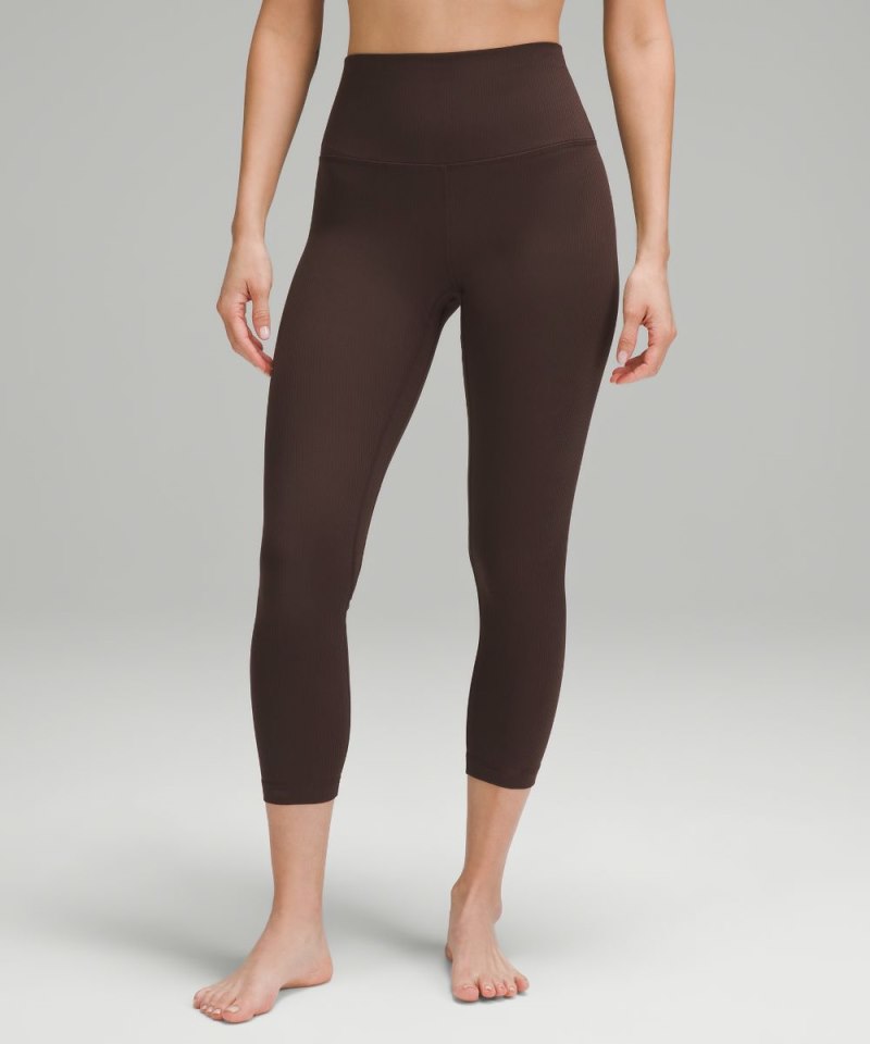 Lululemon | Women's Align High-Rise Ribbed Crop 23"L Espresso (not available)