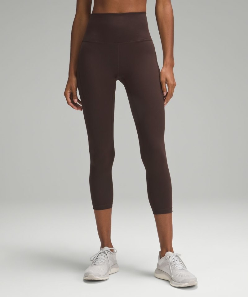 Lululemon | Women's Wunder Train High-Rise Crop with Pockets 23"L Espresso (not available)