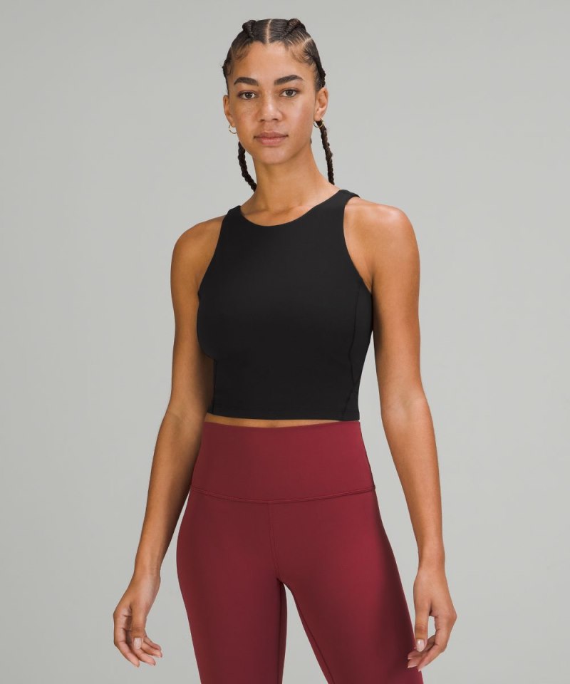 Lululemon | Women's Align High-Neck Tank Top Light Support Black