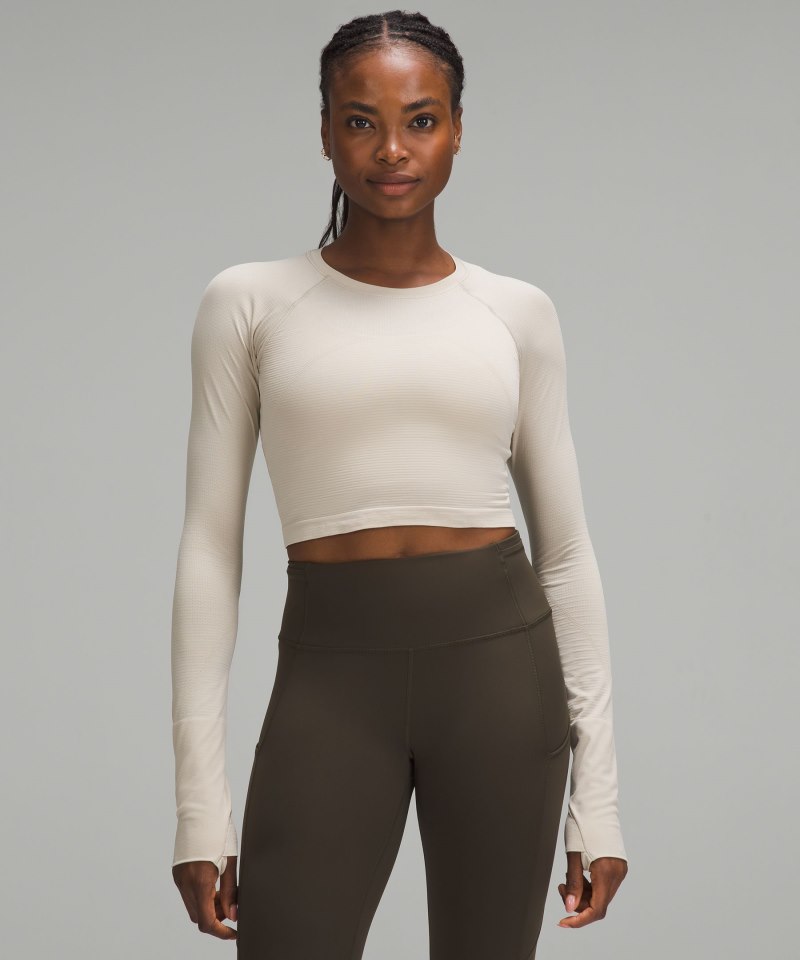 Lululemon | Women's Swiftly Tech Cropped Long-Sleeve Shirt 2.0 M