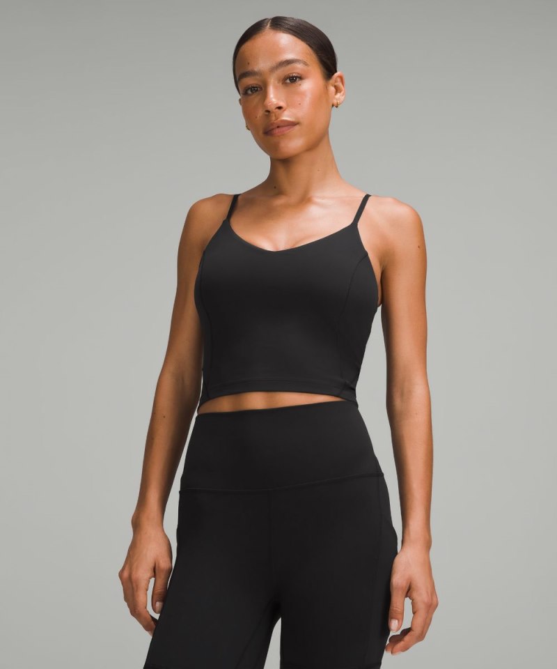 Lululemon | Women's Align Cropped Cami Tank Top C / D Cup Black