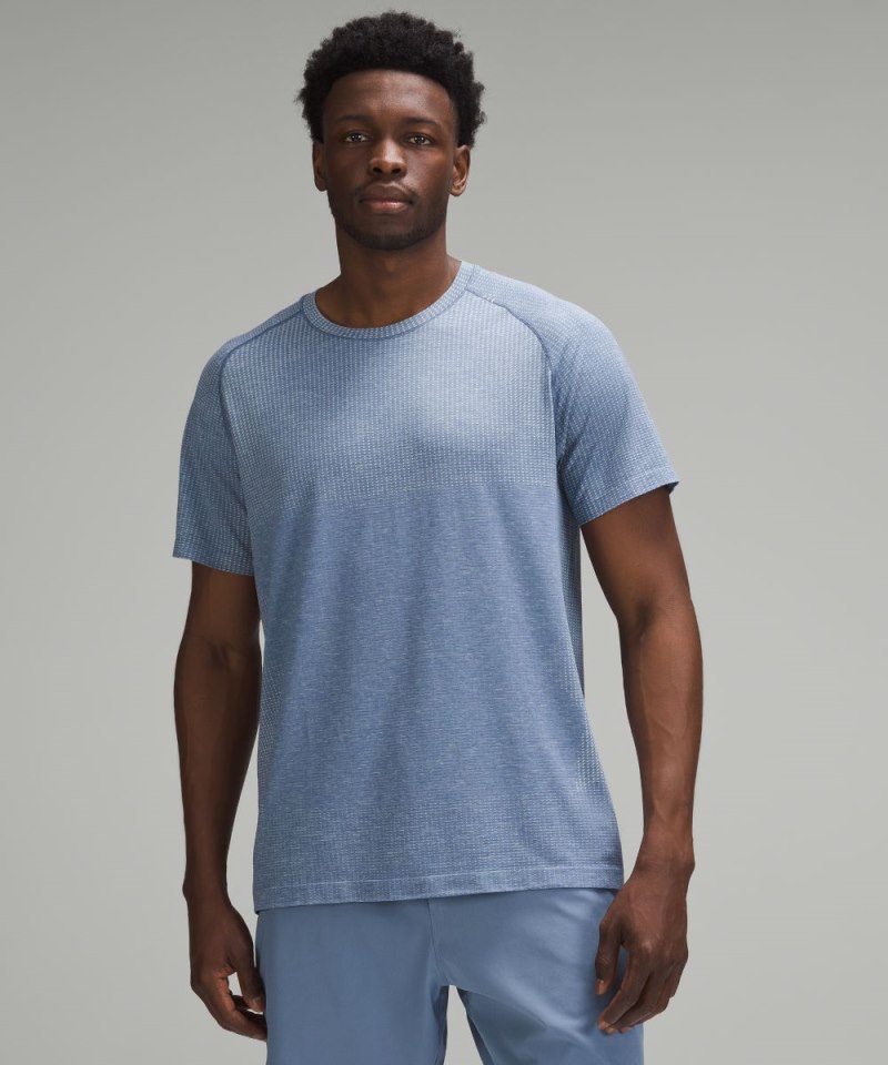 Lululemon | Men's Metal Vent Tech Short-Sleeve Shirt Updated Fit Sundance / Oasis Blue