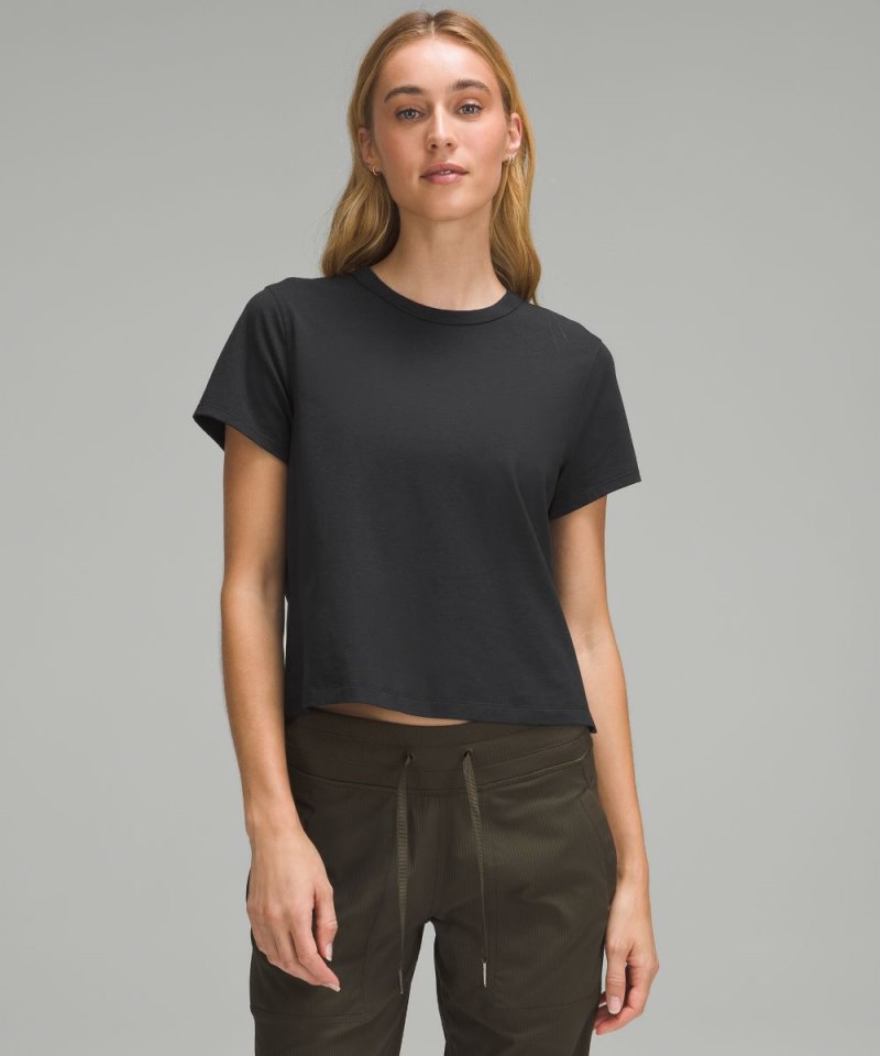 Lululemon | Women's Classic-Fit Cotton-Blend T-Shirt Black