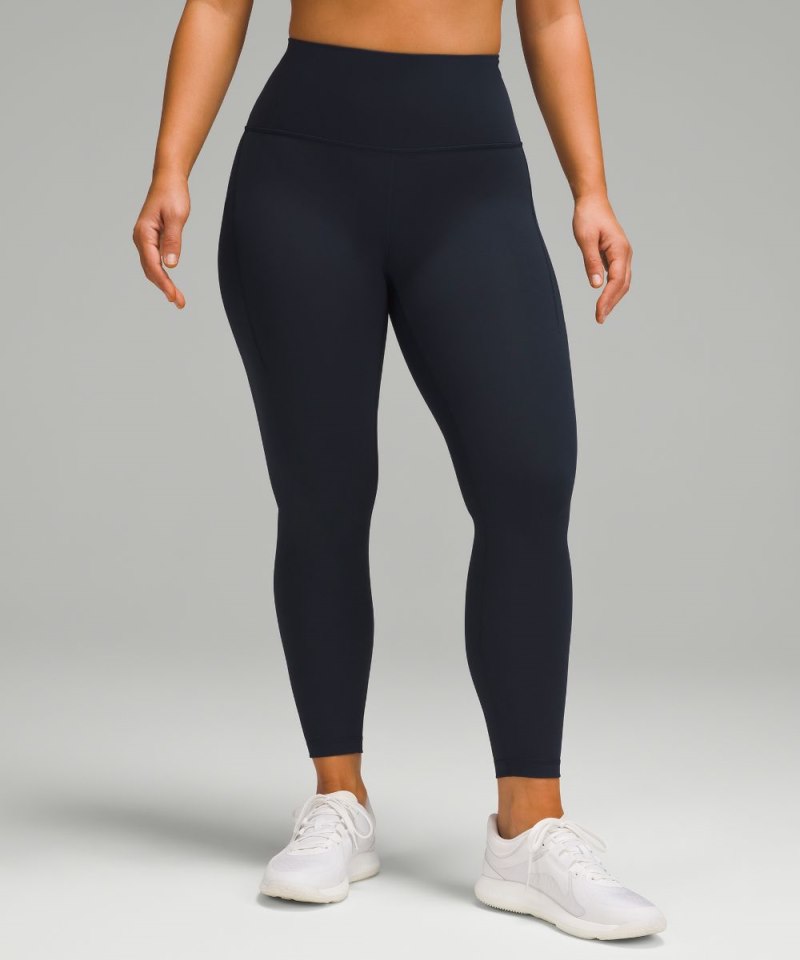 Lululemon | Women's Wunder Train Contour Fit High-Rise Tight with Pockets 25"L True Navy