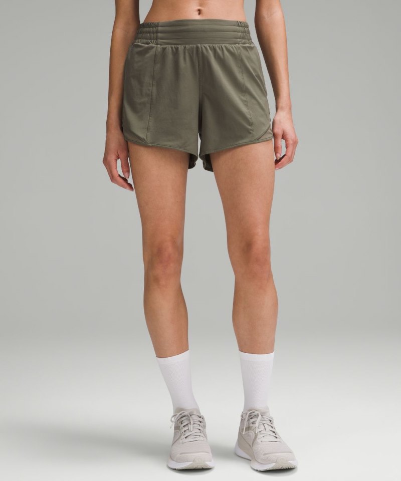 Lululemon | Women's Hotty Hot High-Rise Lined Short 4"L Army Green