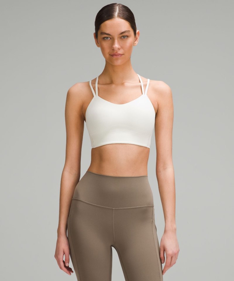 Lululemon | Women's Like a Cloud Ribbed Longline Bra Light Support, B / C Cup Bone