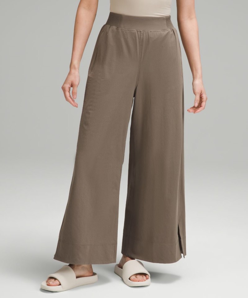 Lululemon | Women's Stretch Woven High-Rise Wide-Leg Cropped Pant Nomad