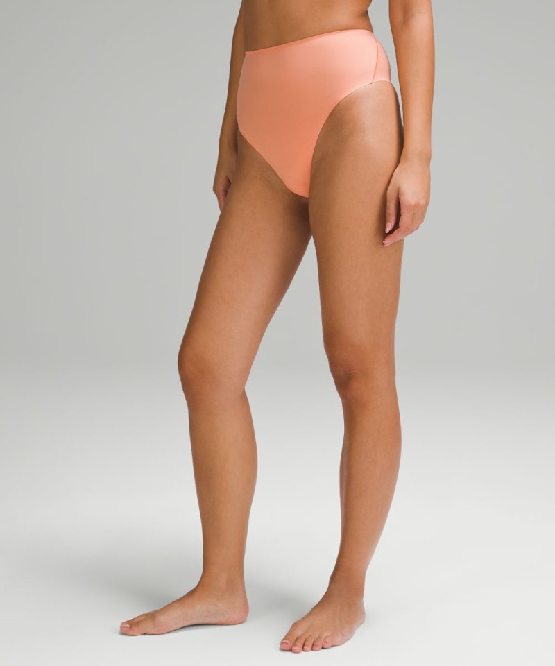 Lululemon | Women's Wundermost Ultra-Soft Nulu High-Waist Thong Underwear Coral Kiss