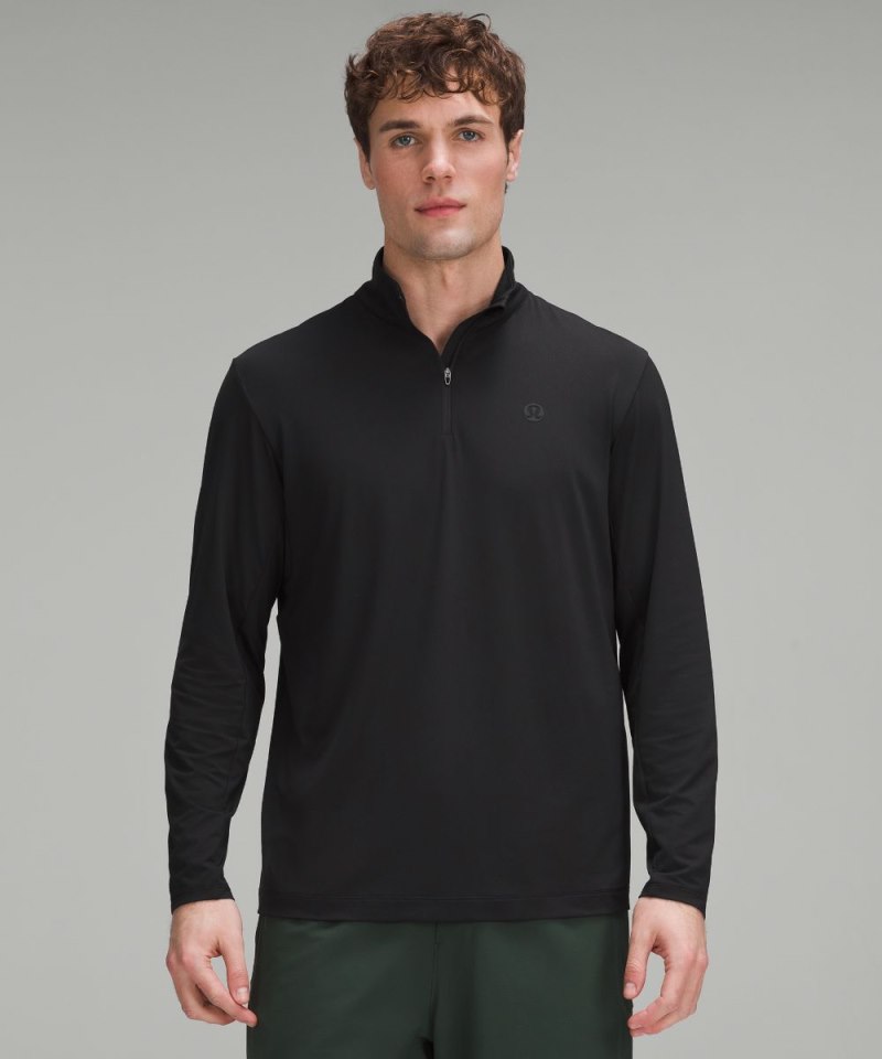 Lululemon | Men's Long-Sleeve Golf Half Zip Black